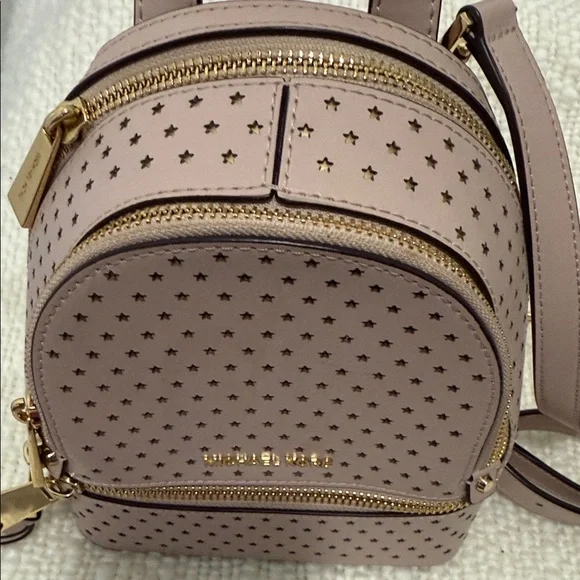 Michael Kors Blush Star-Patterned Mini Backpack - Picture 5 of 10